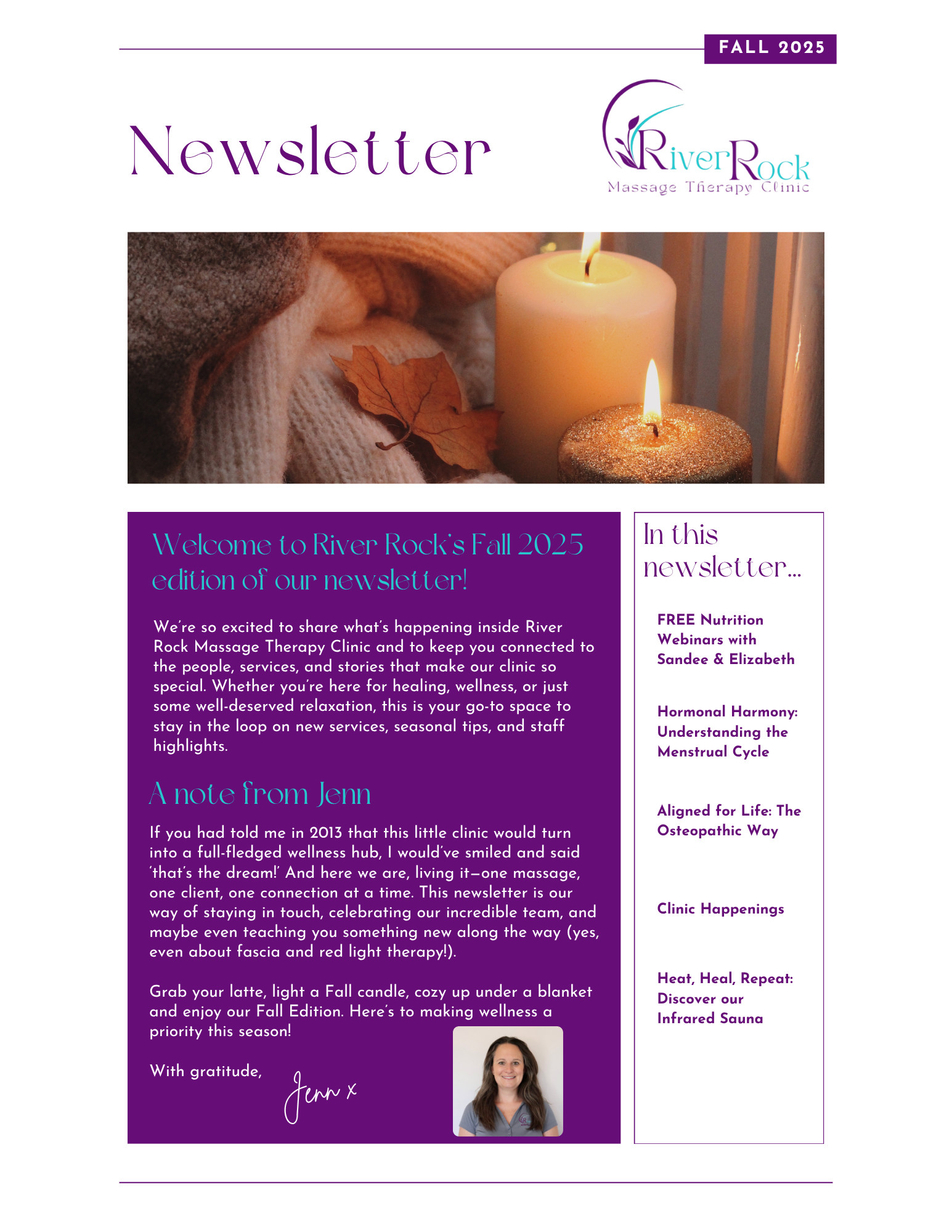 River Rock Newsletter Fall 2025